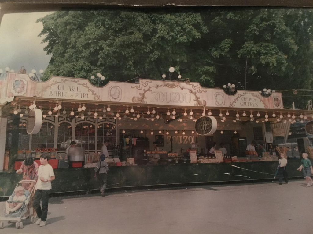 Ancien stand de confiserie Zouzou, témoignage de l'histoire familiale
